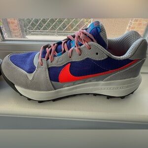 Nike Men's Sneakers - Gray, Blue, and Red